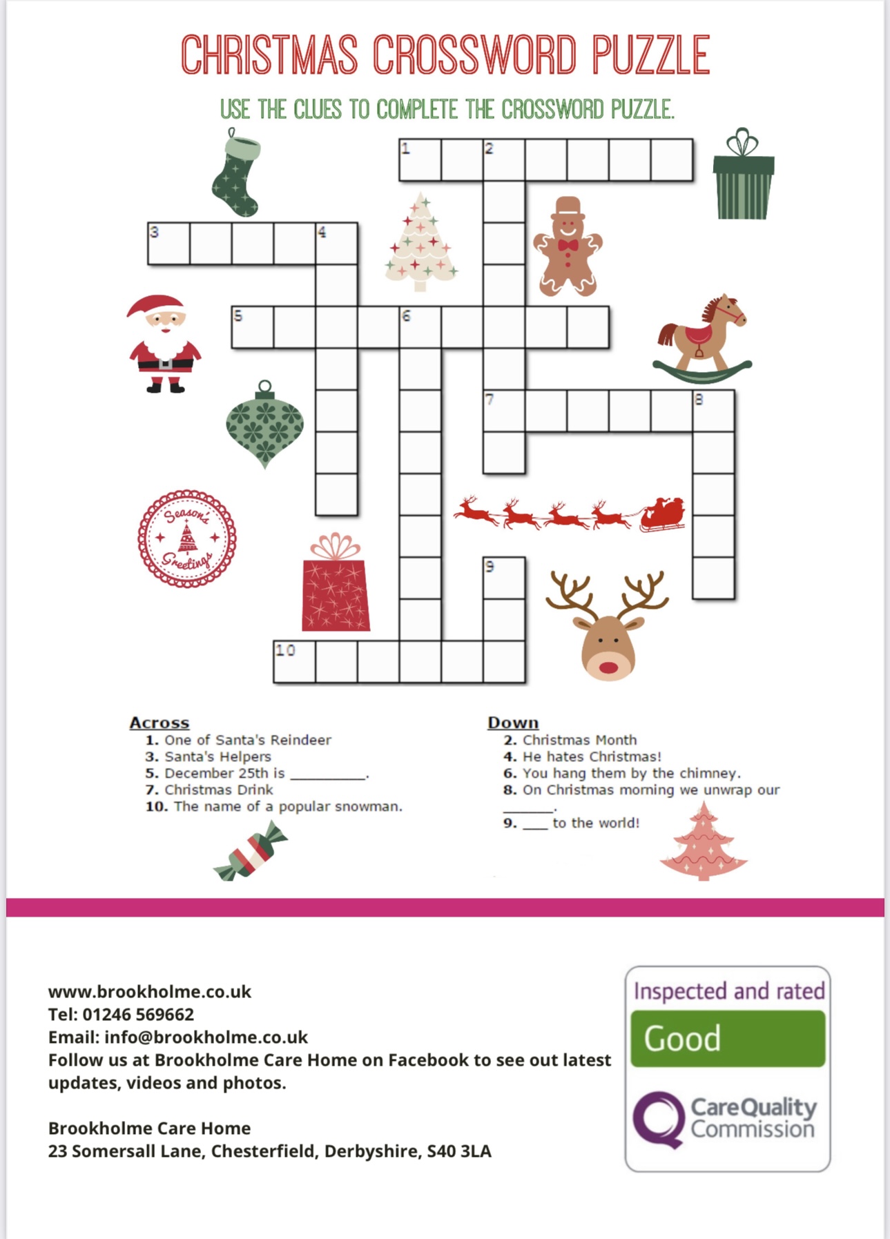 Brookholme Care Home in Chesterfield Brookholme