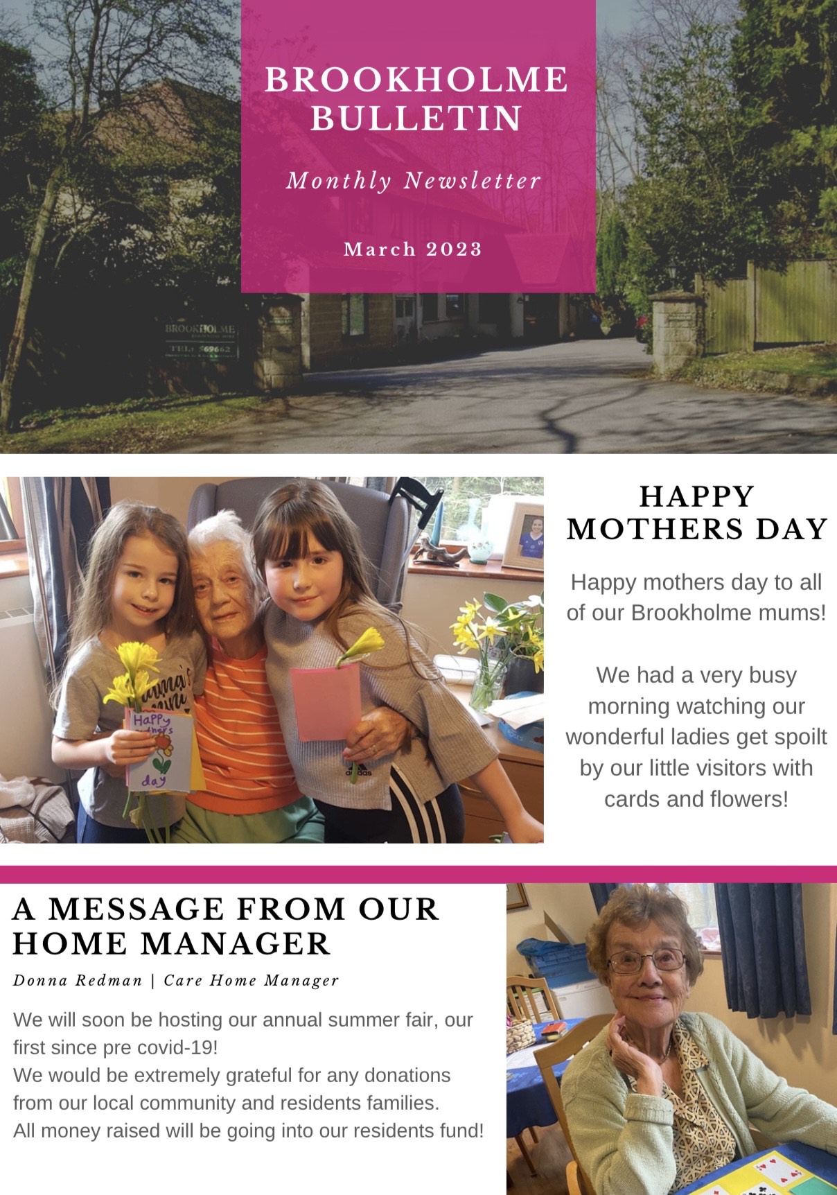 Brookholme Care Home in Chesterfield Brookholme